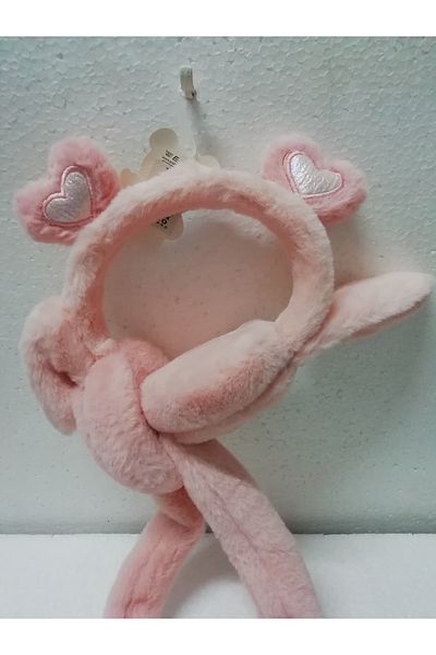 İLHANLAR Plush Earmuff Beanie Hat with Lightless Moving Sound and Playful Ears 6~14 Years
