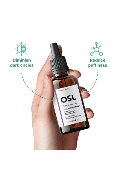 OSL Omega Skin Lab OSL Friendly Eye Lighter Serum 30ML - Skin Care Face Serum with 0.5% Caffeine, 3% Tranexamic Acid &