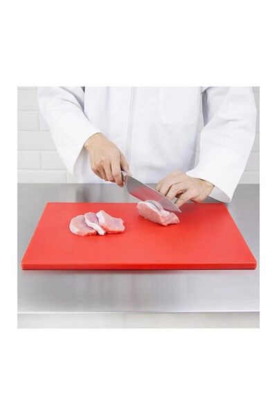 Türkay Red Meat Fruit Cutting Sheet - Polyethylene Cut, 40X30X2 cm