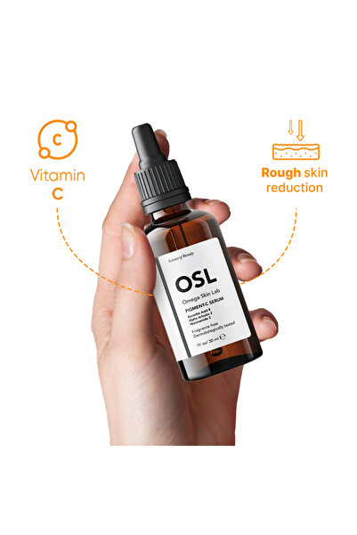 OSL Omega Skin Lab Pigment Serum 30 ml, Effective Vitamin C Face Serum, Lightens Skin Tone, Cleanses Pores, Anti-Aging