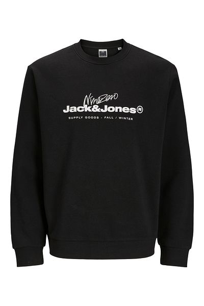 Jack & Jones Jack&Jones 12275174   - Men's Black Sweatshirt, Jcotabi Sweat Crew Neck