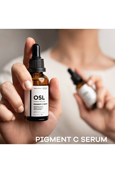 OSL Omega Skin Lab Pigment Serum 30 ml, Effective Vitamin C Face Serum, Lightens Skin Tone, Cleanses Pores, Anti-Aging