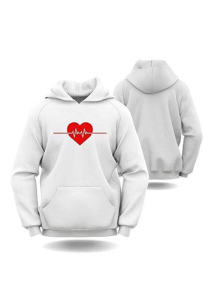 Gölge Store Slimfit Hoodie για την Ημέρα του Αγίου Βαλεντίνου - Ανδρικό Γυναικείο Φούτερ 6013