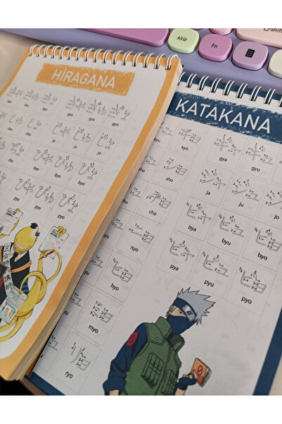 nihonwosekai Japanese Alphabet Hiragana and Katakana Practice Copybook A5 Size 60 Sheets