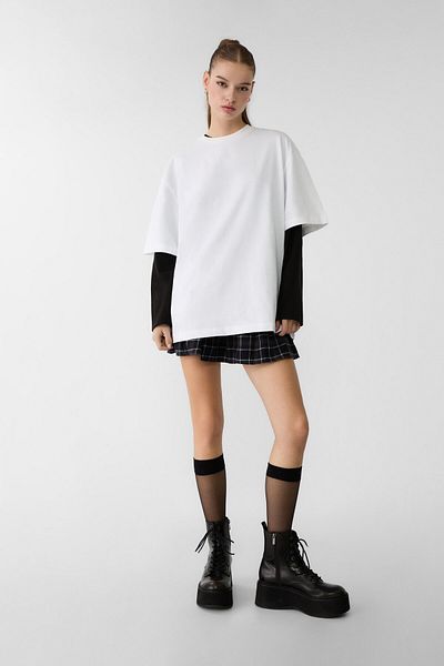 Stradivarius Oversize short sleeve T-shirt