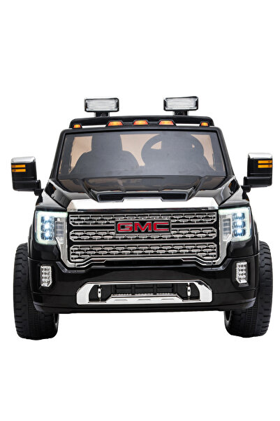 Babyhug سيارة ركوب تعمل بالبطارية مرخصة من GMC مع جهاز تحكم عن بعد للوالدين لمدة 3 سنوات فما فوق - أسود