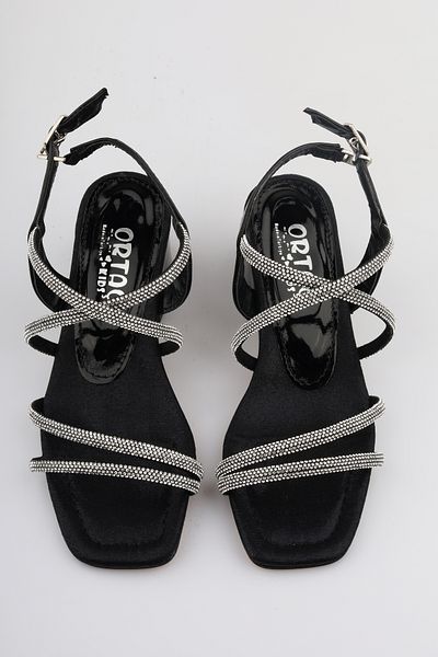 moon glow Pantofi rochii de seara pentru fete negre - Noul sezon 2025