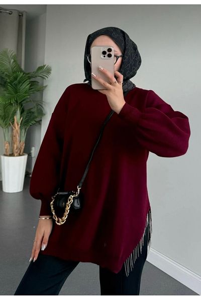 HAZA سترة تريكو نسائية نصف سلسلة.