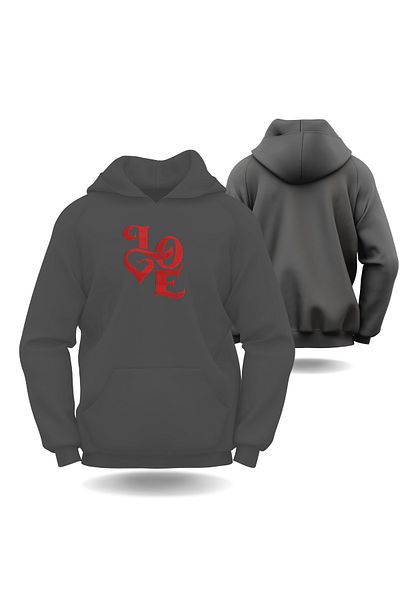 Gölge Store Ανδρική γυναικεία κουκούλα με κουκούλα για την ημέρα του Αγίου Βαλεντίνου - 6016