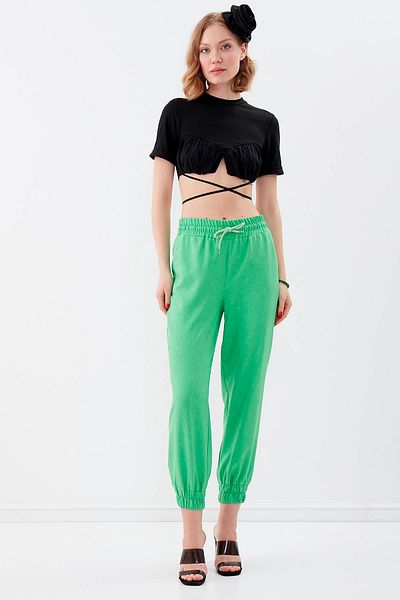 Vitrin Elastic Waist and Leg Trousers