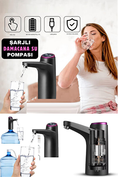 qualityworld 1200 Mah Bataryalı USB ile Şarj Olabilen Elektronik Damacana Su ...