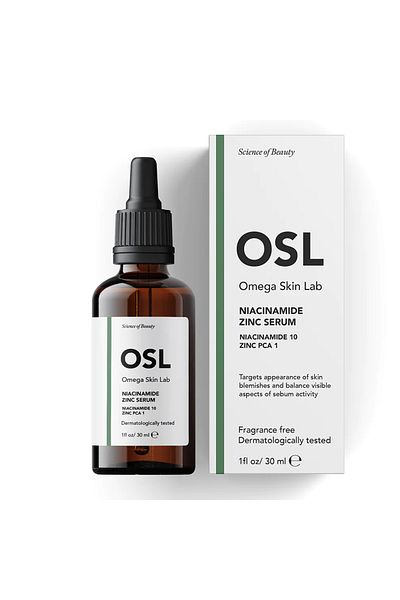 OSL Omega Skin Lab Osl Niacinamide Zinc Serum (10% NIACINAMIDE, 1% ZINC) - 30ml Face Serum For Pore Skin, Oily Skin And