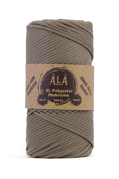 aladepo XL Polyester - Macrame No:6 Σχοινί Χοντρή Τσάντα