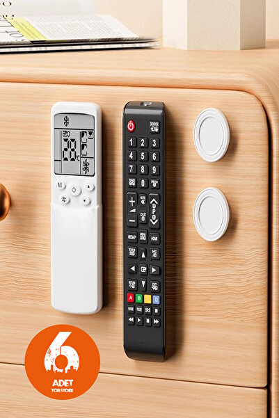 Tor Store 6'lı Pratik Güçlü Mıknatıslı Manyetik Askı Kumanda Telefon Modem Pr...