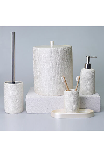 Selim Natural Bathroom Set İnci