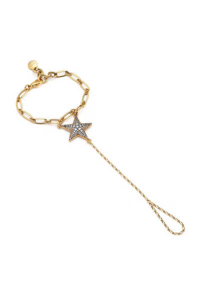 Mon Reve Vivienne Altın Kaplama Yıldız Zirkon Charm Zincir Şahmeran