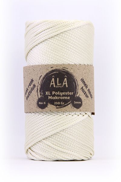 aladepo XL Polyester - Macrame No:6 Σχοινί Χοντρή Τσάντα