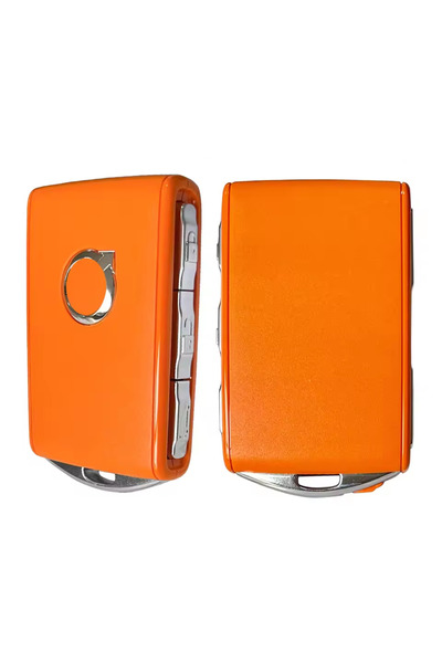 LUXE AKSESUAR Πορτοκαλί 4 συμβατό κάλυμμα χειριστηρίου κουμπιών Volvo Xc40-Xc...