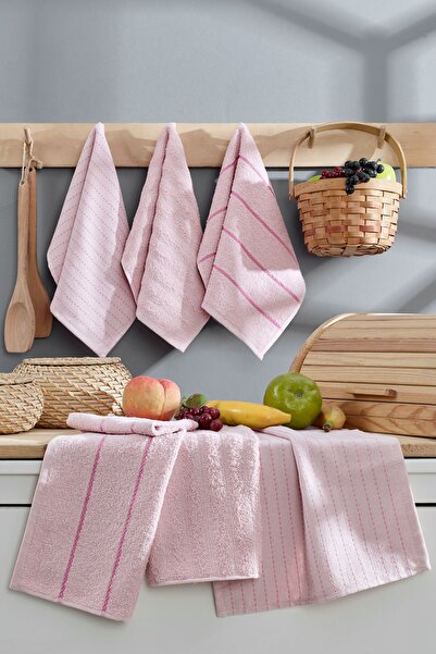 COTTONQUEEN OLEA Set 6 prosoape de mână și față 30x50 cm Prosoape de bucătărie