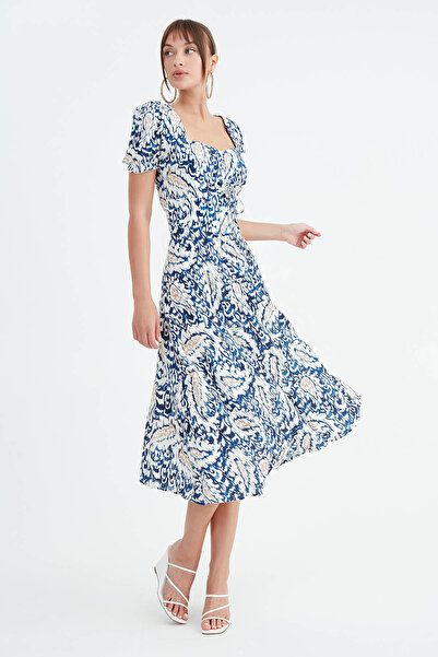 Vitrin Φόρεμα με μοτίβο με κορδόνι μπροστά