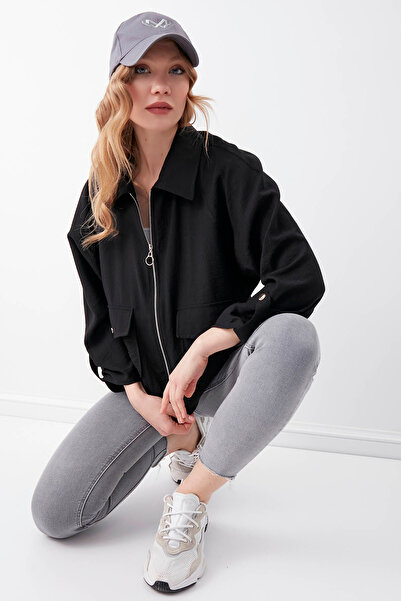 Vitrin Tenká bunda s dvojitou přední kapsou na zip