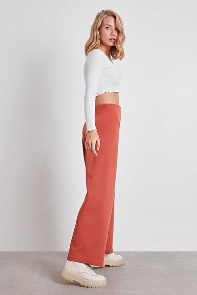 Vitrin Široké pletené kalhoty s vysokým pasem