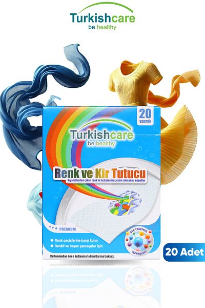 Turkishcare Pack of 20 Color Protective Wipes - for Laundry