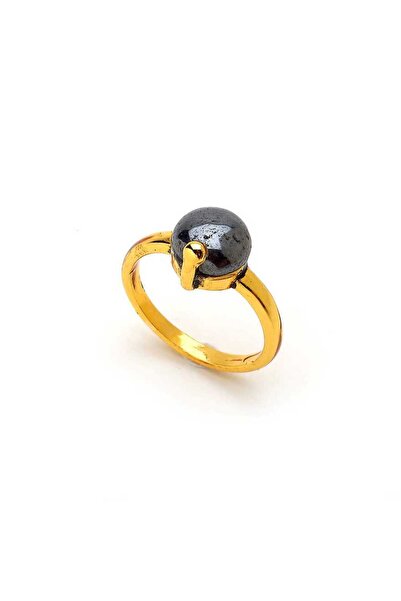 Mon Reve Petite Hematite Hematit Altın Kaplama Yüzük
