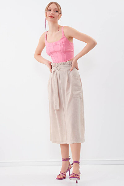 Vitrin Ζωνητή φούστα με ριχτή μέση