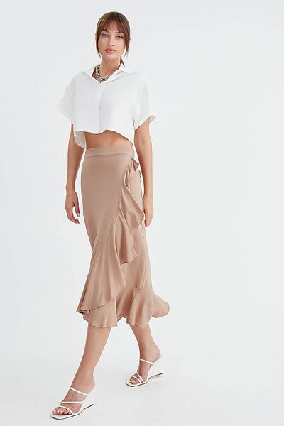 Vitrin Frilly Midi Φούστα
