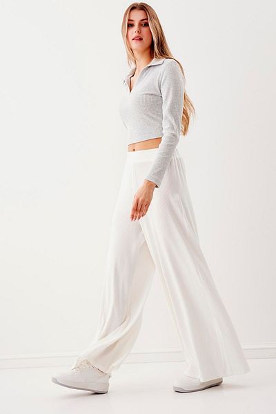 Vitrin Wide Leg Knitted Trousers