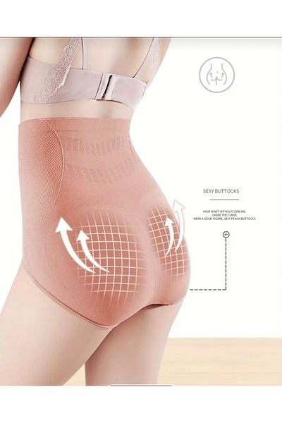 Butik Serdivan High Waist Panties Firming Shaping Breathable Underwear Briefs Trend