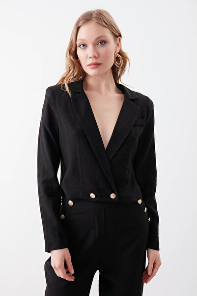 Vitrin Золота кнопка Детальний укорочений піджак