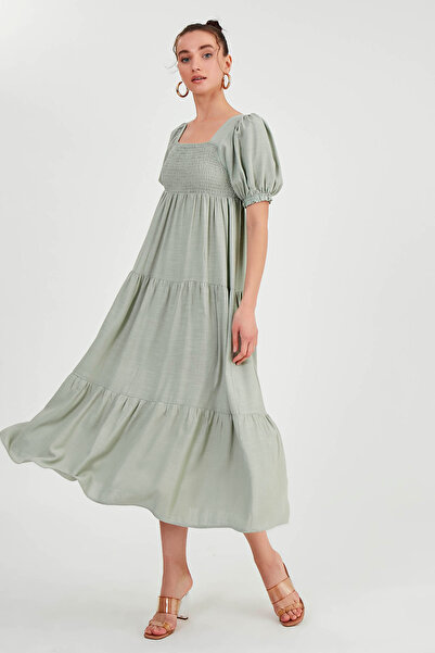 Vitrin Gipeli Balon Kol Uzun Elbise