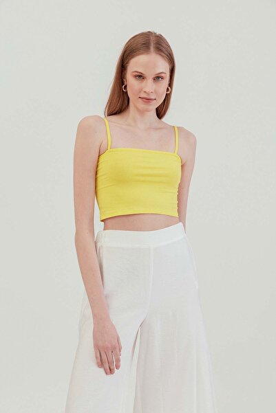 Vitrin Strappy Crop Cotton Undershirt