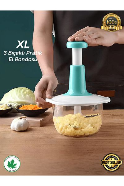 linmetal مفرمة الجيل الجديد 1500 مل - روبوت يدوي عملي، قطع باس XL، روندو يدوي كبير
