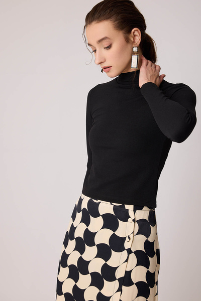 Vitrin Μπλούζα Stand Collar Crop