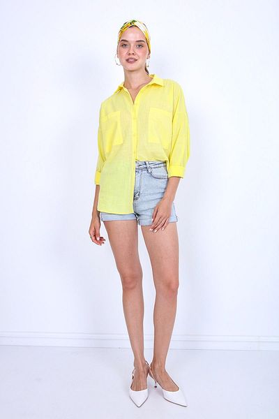 Vitrin Πουκάμισο Basic Oversize μπροστά τσέπης