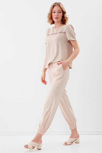 Vitrin Elastic Waist and Leg Trousers