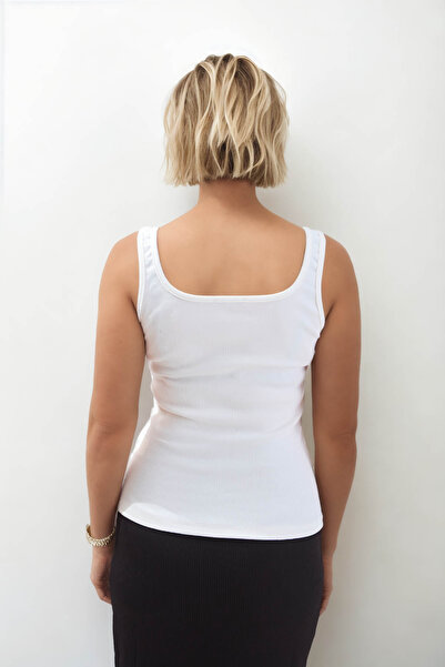 Vitrin Zero Sleeve Thick Strap Blouse