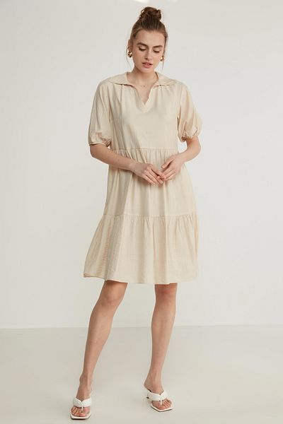 Vitrin Φόρεμα Babydoll με γιακά με μπαλόνι μανίκι