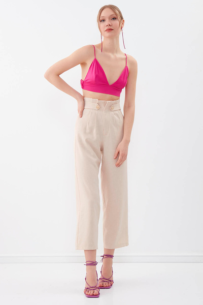 Vitrin Detailní kalhoty se zlatým knoflíkem