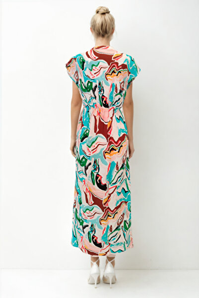 Vitrin Vzorované krátké šaty s elastickým pasem