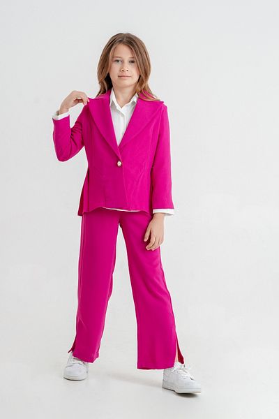 GİYİCEM TEKSTİL Girl's Pleated Triple Suit - 4409