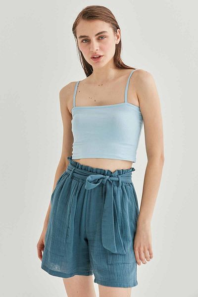 Vitrin Strappy Crop bavlněné tílko