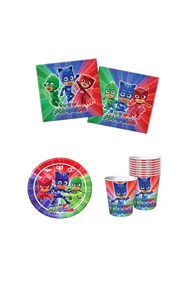 BEST PARTİ DOĞUM GÜNÜ PARTİ SÜSLERİ Best Pj Masks Themed Licensed Plate Cup N...