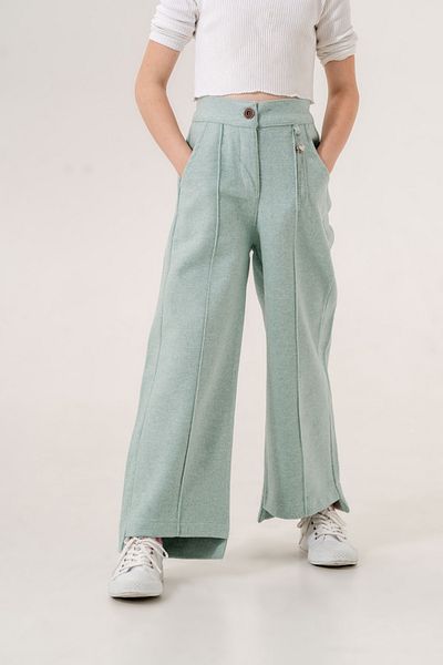 GİYİCEM TEKSTİL Girl's Duveted Linen Trousers 2552