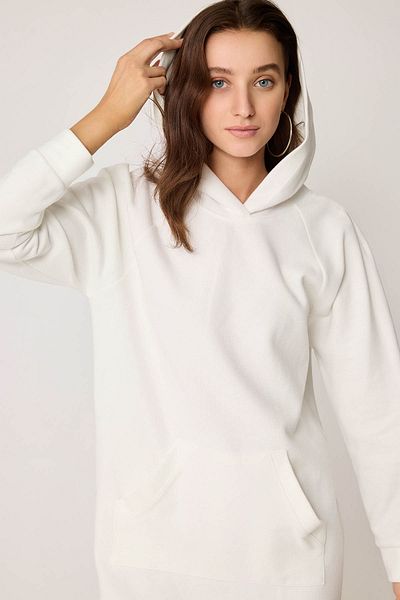 Vitrin Hooded Knitted Dress with Front Pocket