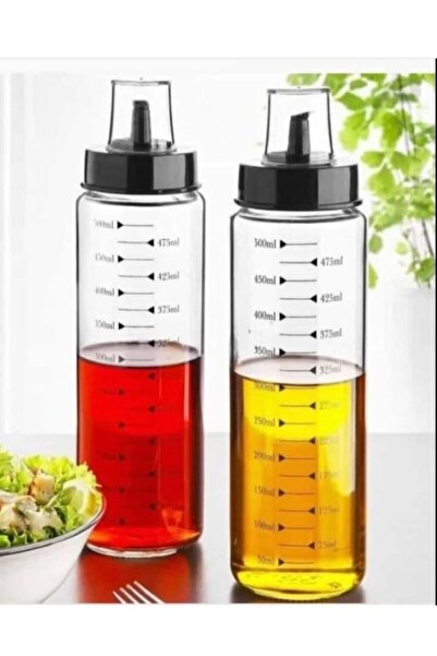 abenim 500 ml Borosilikat Damlatmaz Cam Yağlık