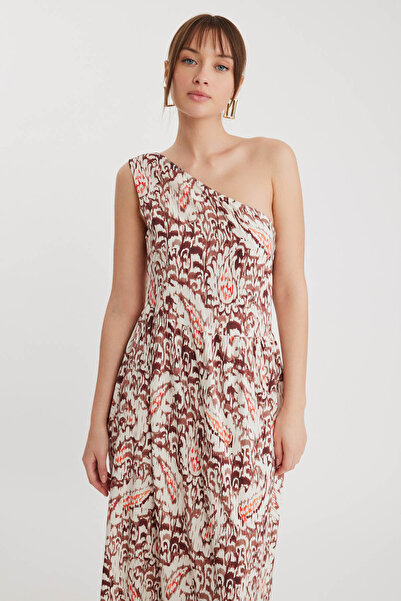 Vitrin Μακρύ φόρεμα με μοτίβο με έναν ώμο